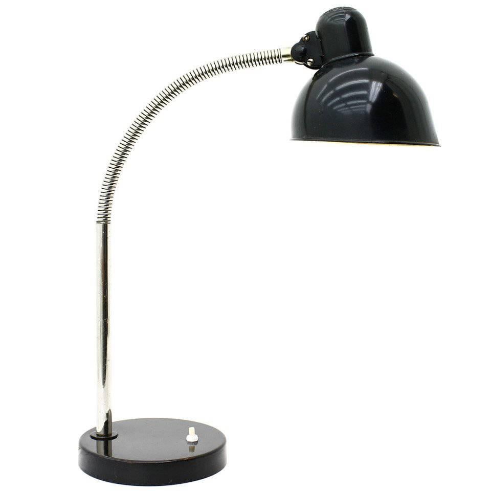 Christian Dell Gooseneck Table Lamp, Bauhaus, 1930s For Sale