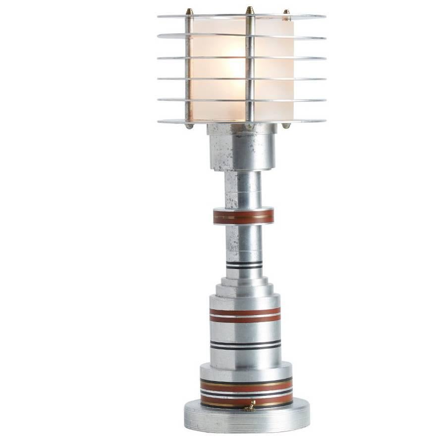 Extremely Rare Pattyn Products Table Lamp, circa 1935 For Sale