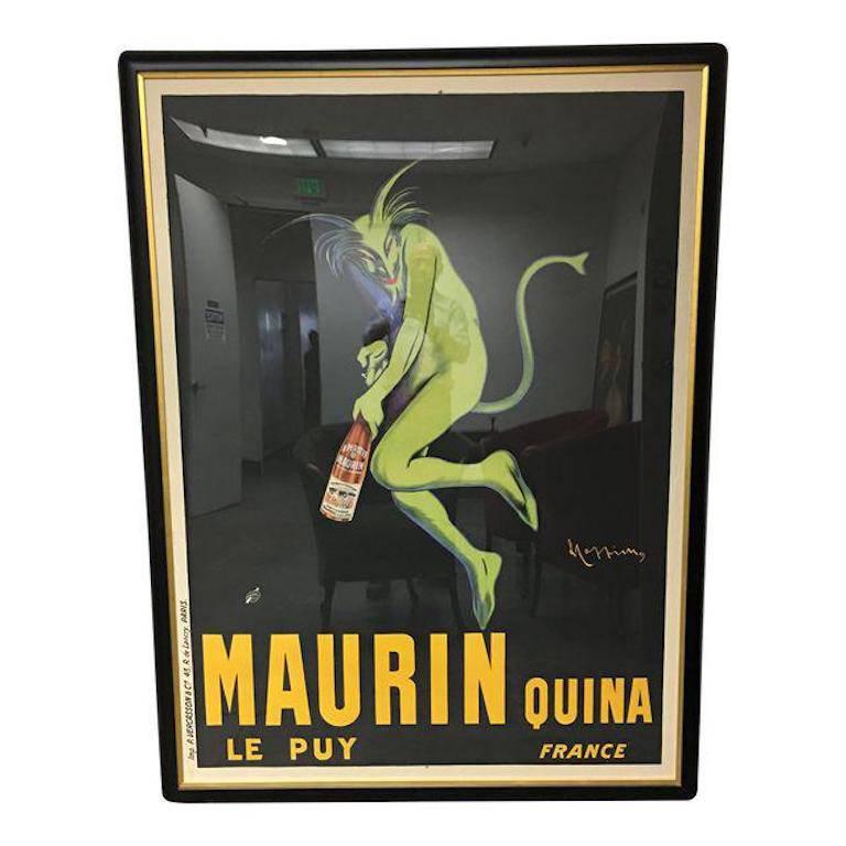 Maurin Quina Le Puy France Vintage Framed French Poster