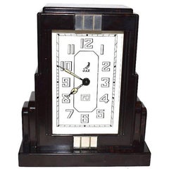 Vintage French Art Deco Bakelite Clock by Jaz