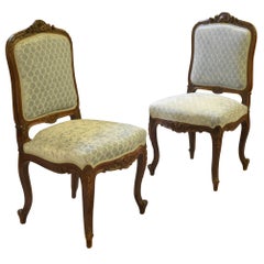 Antique Pair of French Occasional Side Chairs