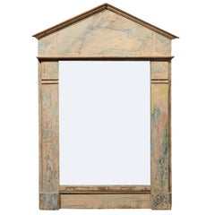 Italian Neoclassical Revival Mirror with Greek Style Façade, circa 1890