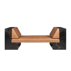 INI Daybed by Noemi Saga Atelier Caesarstone/Leather Brazilian Contemporary