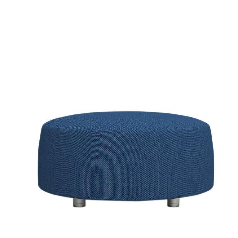 Ottoman Grand Upholstered Conversation Blue Satyendra Pakhale, 21st Century For Sale