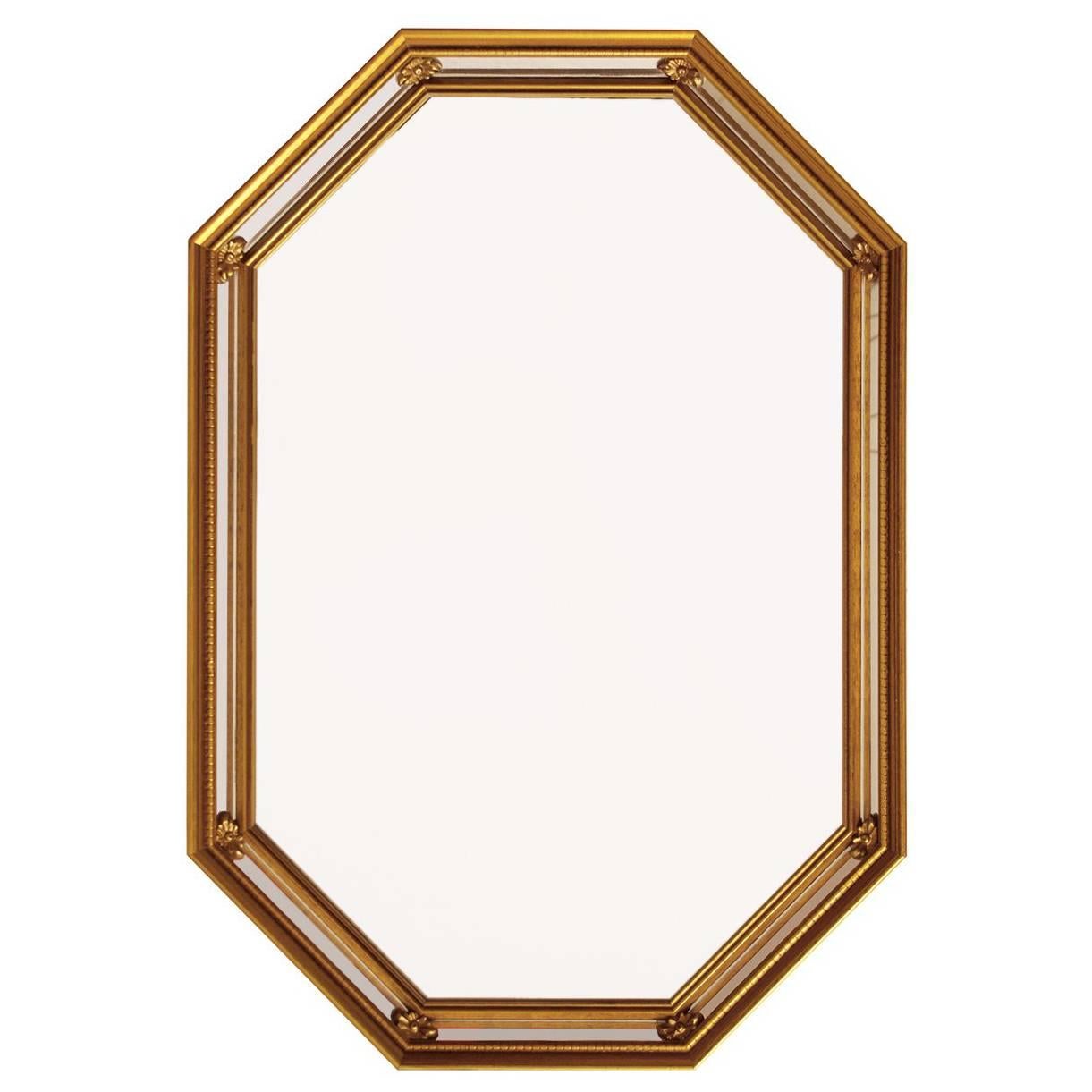Beautiful Vintage French Regency Giltwood Wall Mirror, 1950s For Sale