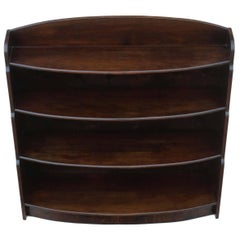 Vintage Retro Mahogany Open Waterfall Bookcase Remploy