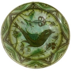 Antique Late 17th Century Iznik Animal Plate