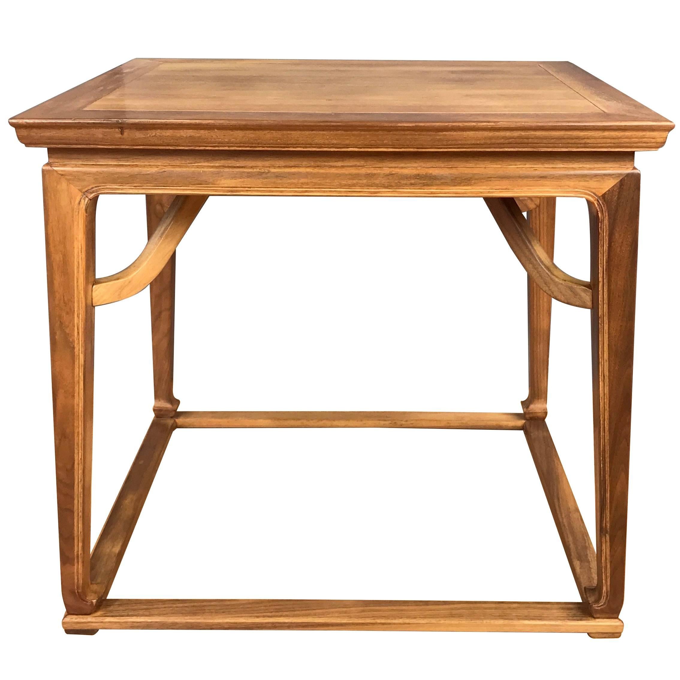 Michael Taylor for Baker Furniture Chinoiserie Walnut Side Table