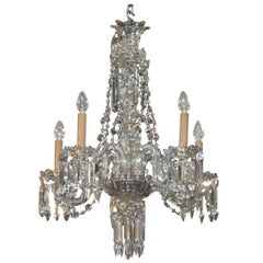 Antique English Waterford Style Crystal Chandelier, circa 1890