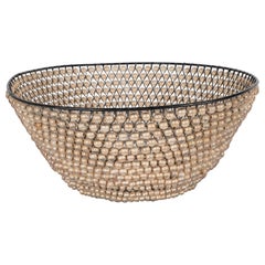 Modernist Basket with an Abundance of Translucent Beads by Kim Seybert
