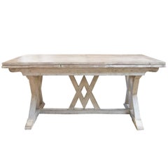 Italian Trestle Table with Extensions