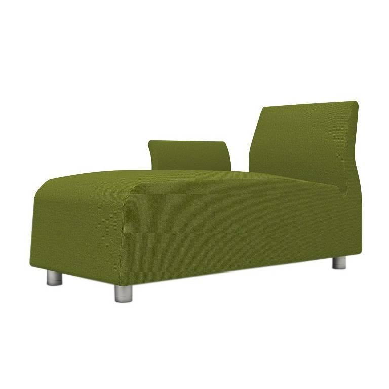 Lounge Upholstered Sofa Conversation Green Satyendra Pakhale, 21st Century For Sale