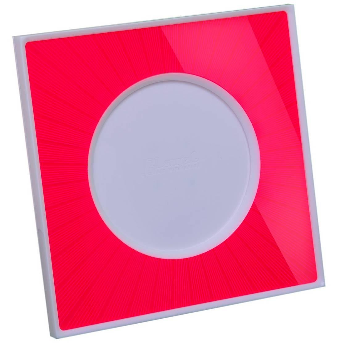 Italian Modern Pop Design Red and White Plexiglass Picture Frame, Sharing Red