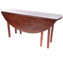 Large Irish Mahogany Drop-Leaf Dining Table