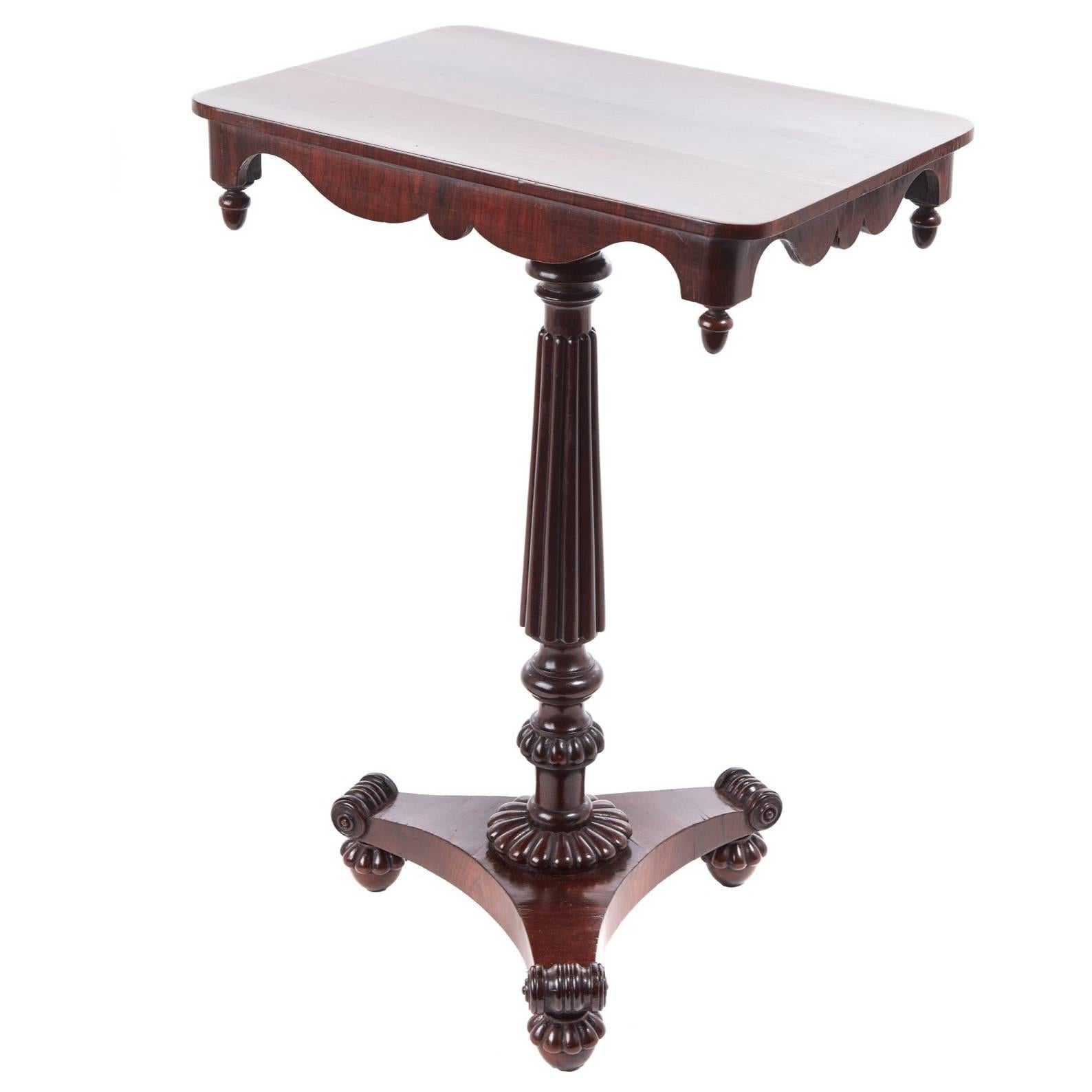 Quality William iv Rosewood Wine/Lamp Table For Sale