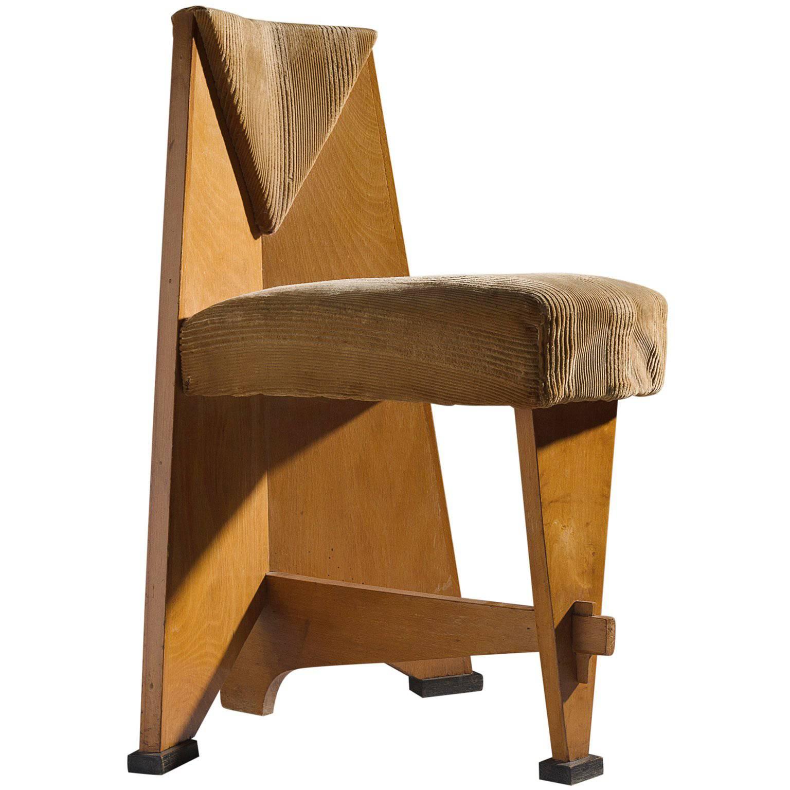 Dutch Art Deco Chair by Laurens Groen, circa 1928