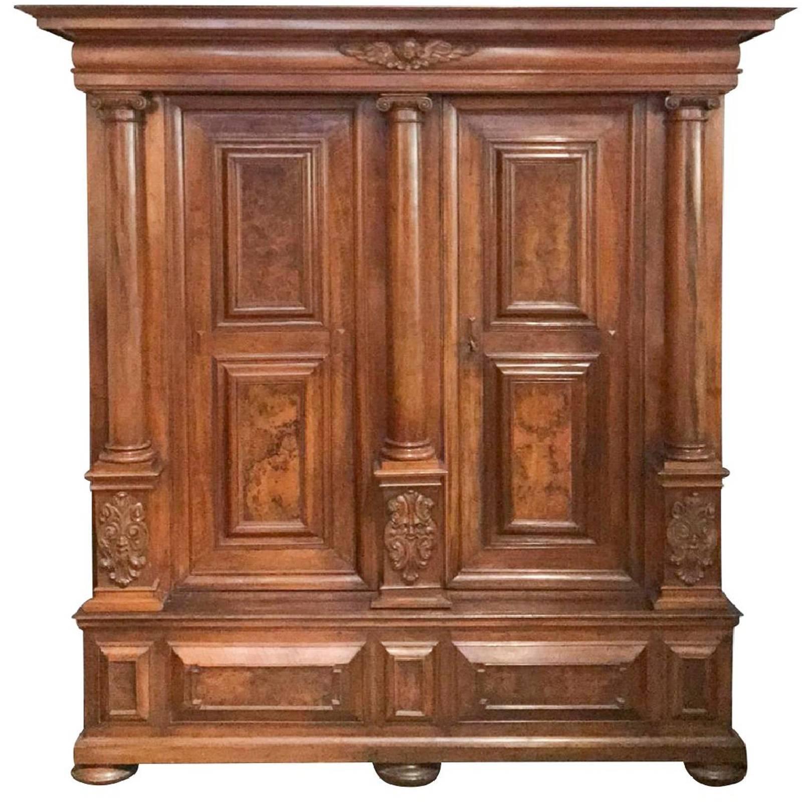 18th Century Italian Tuscan Carved Walnut Cabinet, circa 1790