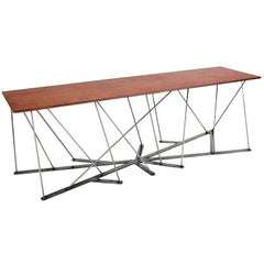Meet the Rooted Bench, a Contemporary Combination of Steel and Leather