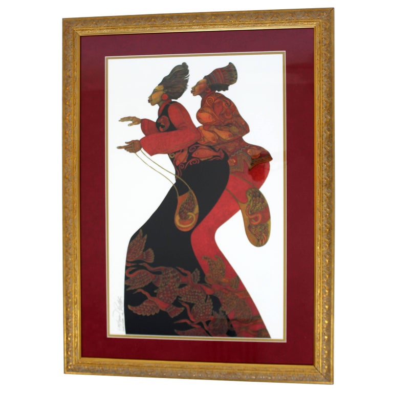 Contemporary Framed Painting Numbered Signed Dated by Charles Bibbs ...