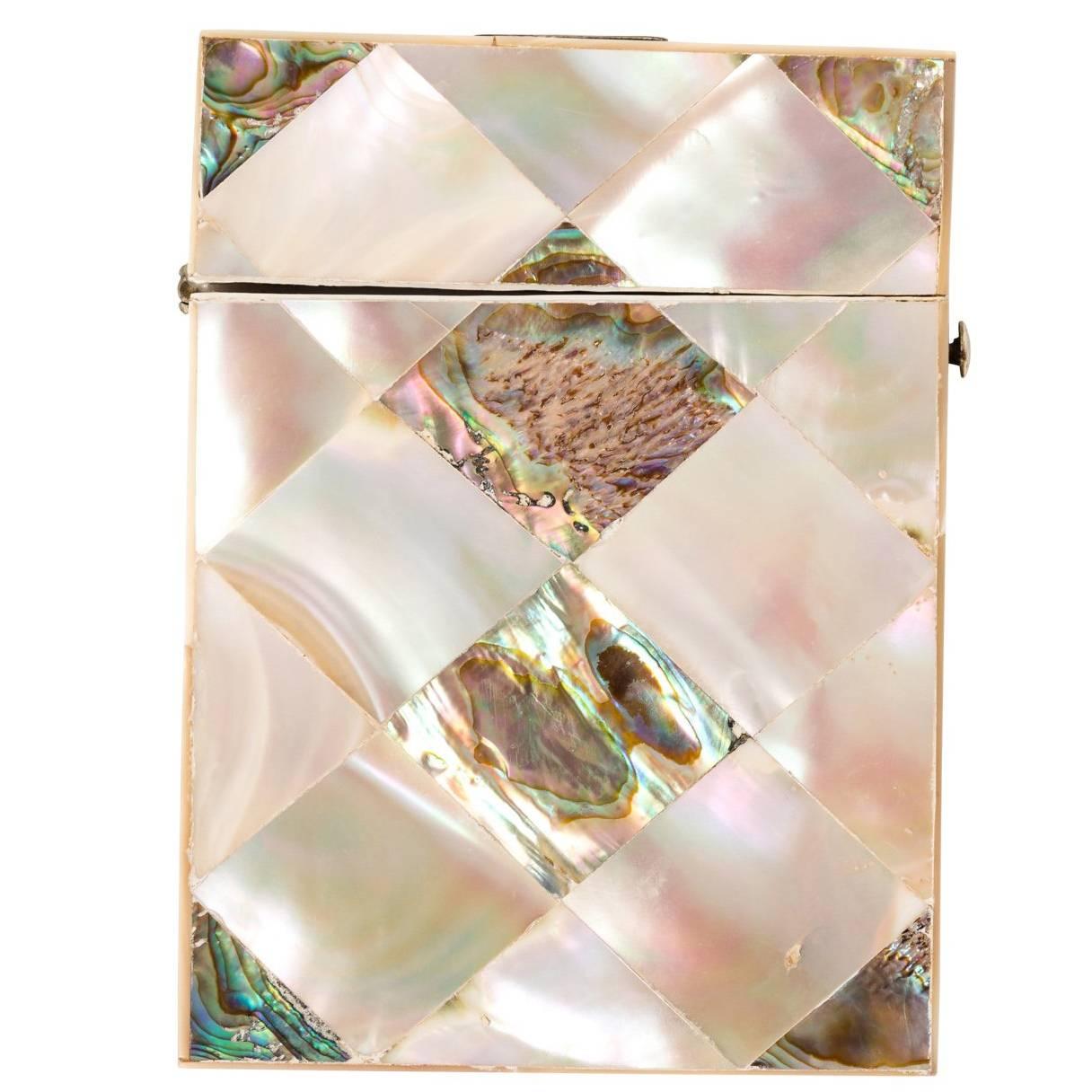 Mother-of-Pearl Card Case  For Sale