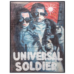 Vintage "Universal Soldier" Ghanaian Hand-Painted Movie Poster