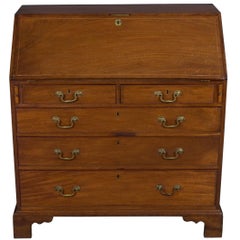 Victorian Period Mahogany Slant Front Bureau Desk