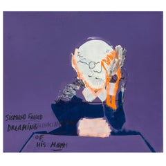 Sigmund Freud Dreaming of His Mom, Painting by Eran Shakine