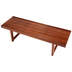 Torbjorn Afdal for Bruksbo Norway "Korbo" Bench in Rosewood