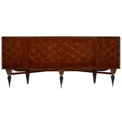 Modernist Rosewood Vintage French Buffet