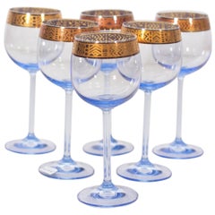 Set of six Bohemia Glasses in Original Box, Czech, circa 1980