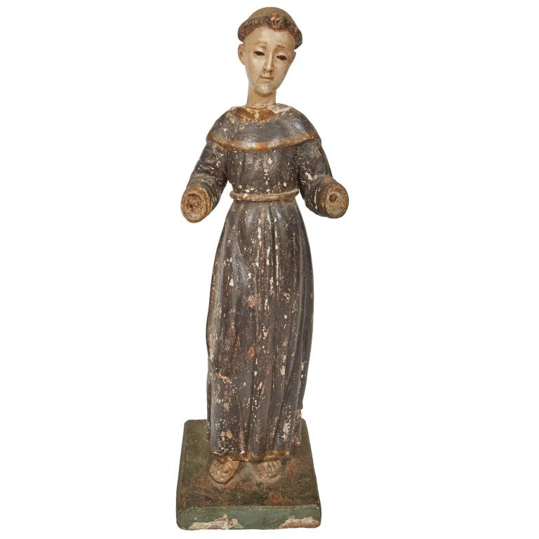 19th Century Religious Santo with Glass Eyes at 1stDibs | glass eyes ...