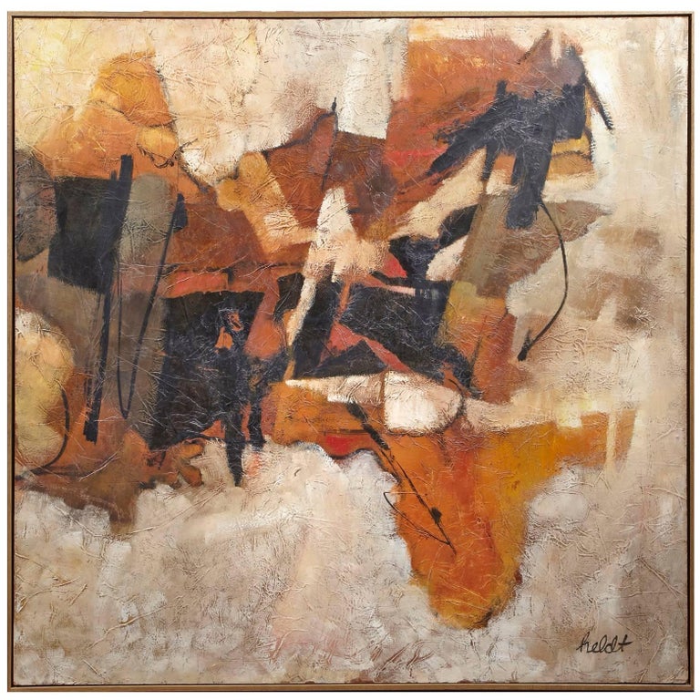 Large Impressive Modern Oil Painting by Carl Heldt at 1stDibs