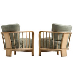 Midcentury Set of Two Sculptural Lounge Chairs