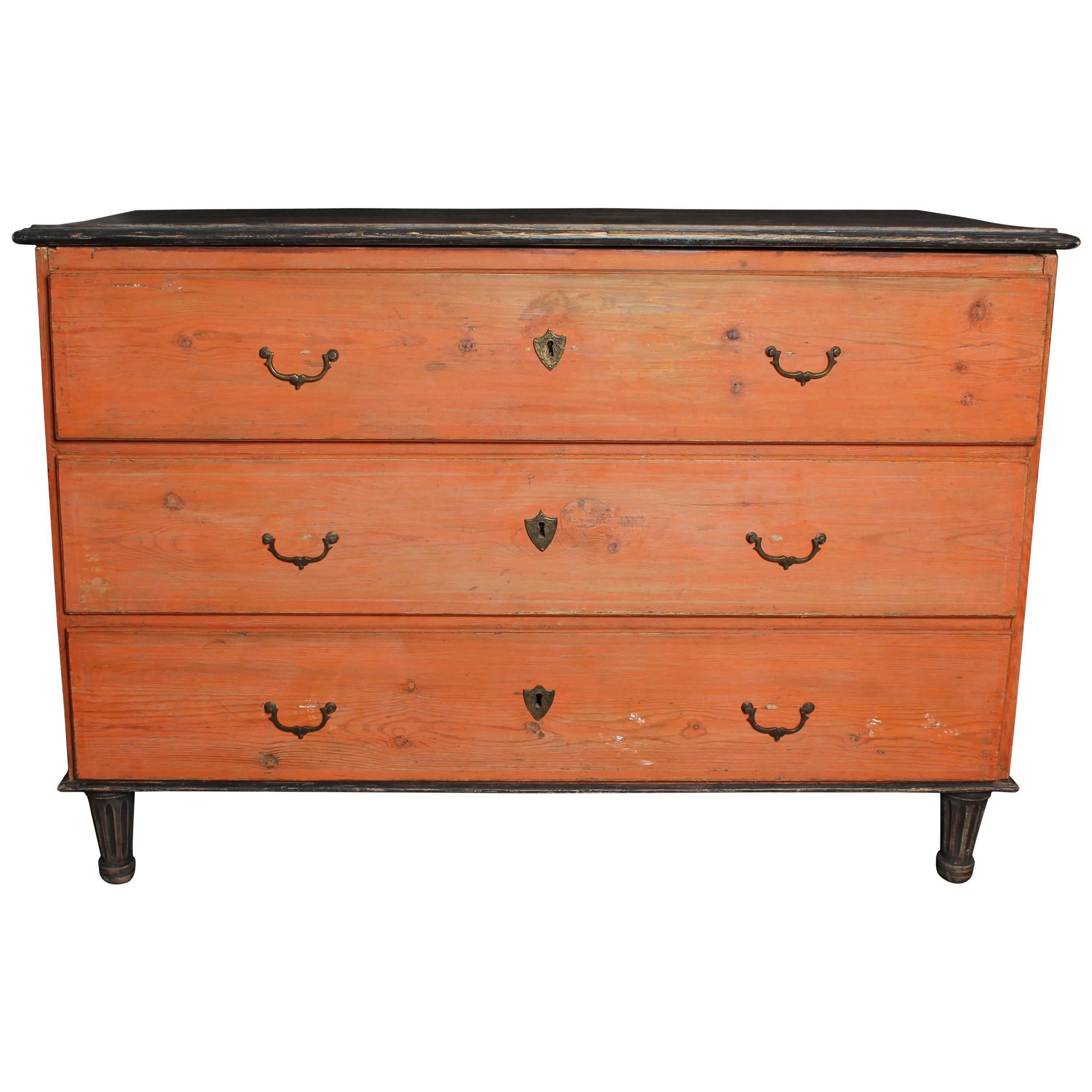 Swedish Chest of Drawers, 19th Century For Sale