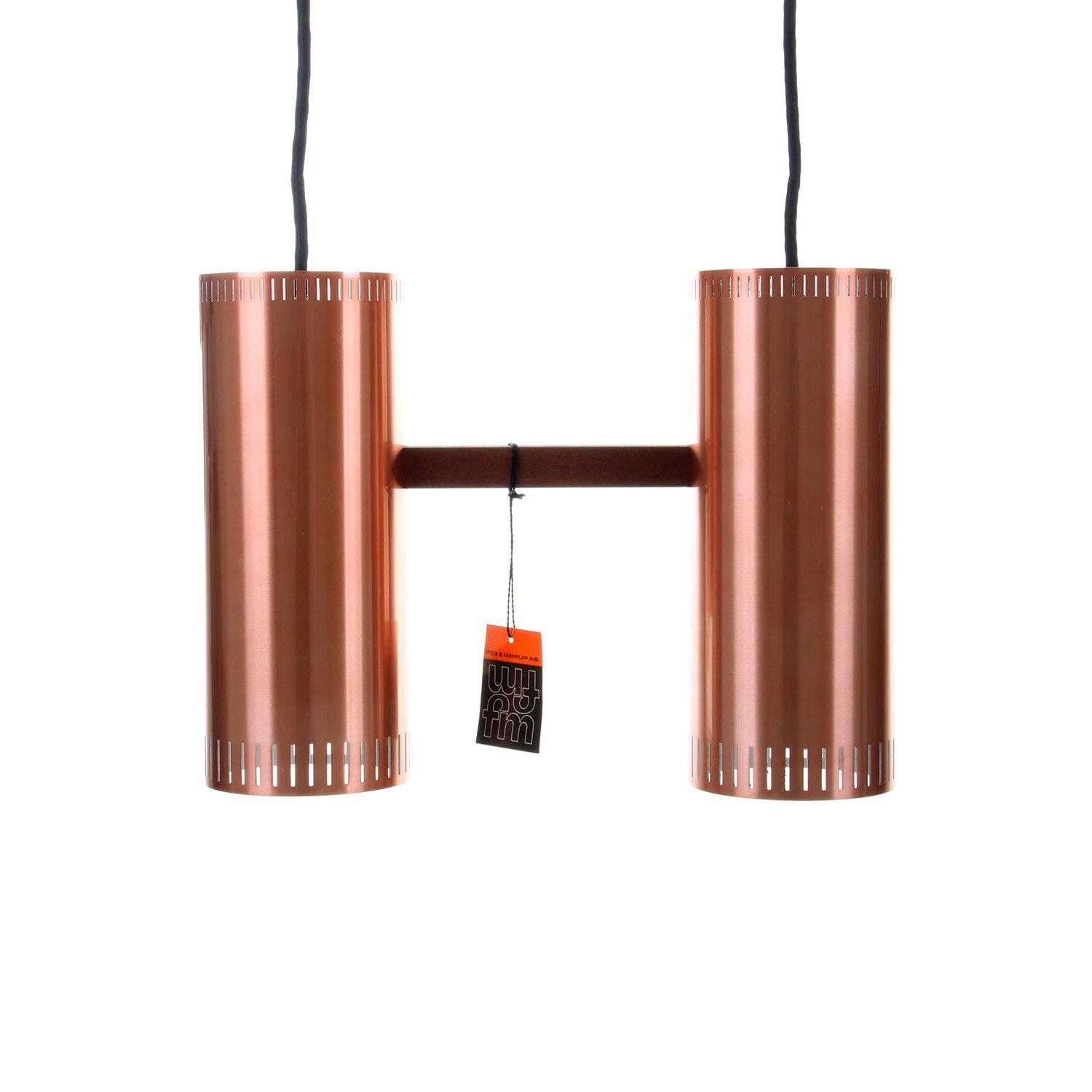 Cylinder II, Copper Pendant, Jo Hammerborg, 1966, Fog & Mørup, in mint condition For Sale