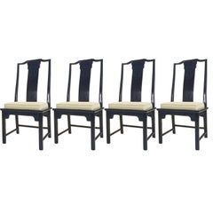 Set of Four Asian High Back Ming Chairs