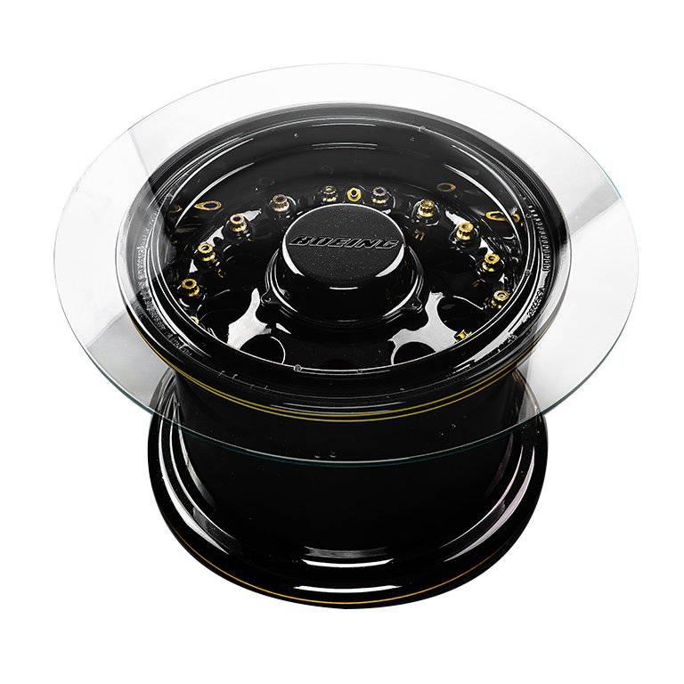 Black Edition Boeing 747 Wheel Coffee Table For Sale