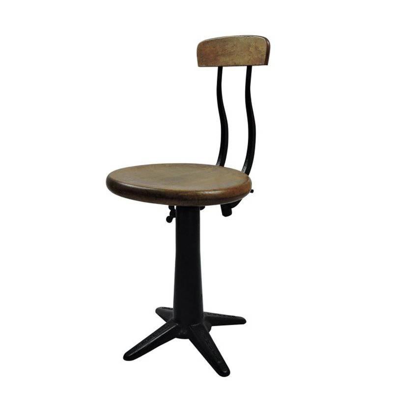 Spring Back Factory Chair by Singer, 1930s