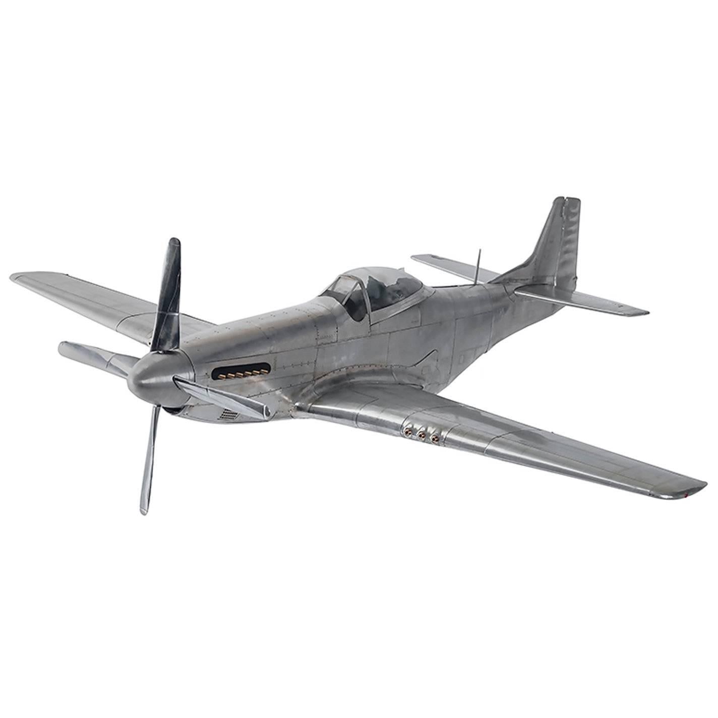 Mustang P51 Aircraft Modell aus Aluminiumfolie