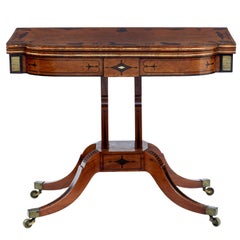 19th Century Regency Painted Mahogany Card Table in the Manner of Thomas Hope