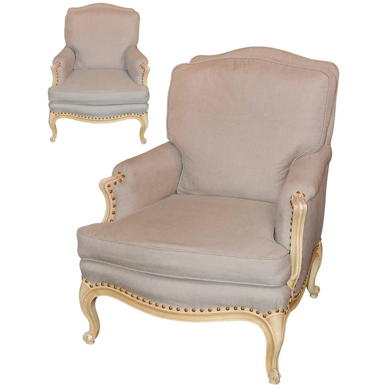 Pair of French Bergeres