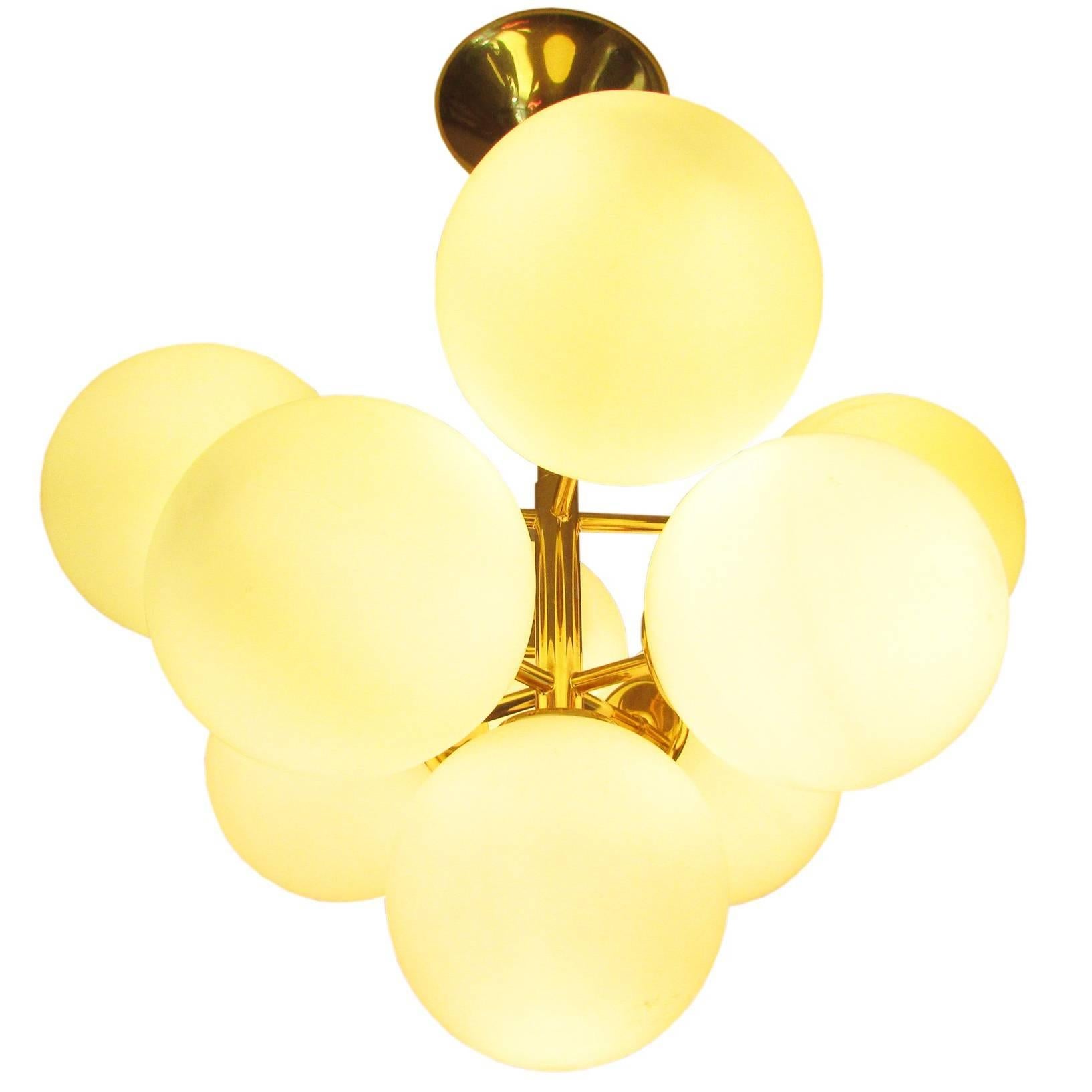 Pair of 1960 Sputnik Pendant Lamp by Max Bill
