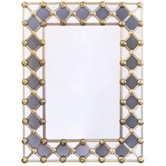 Retro Murano Glass Venetian Mirror by Fuga