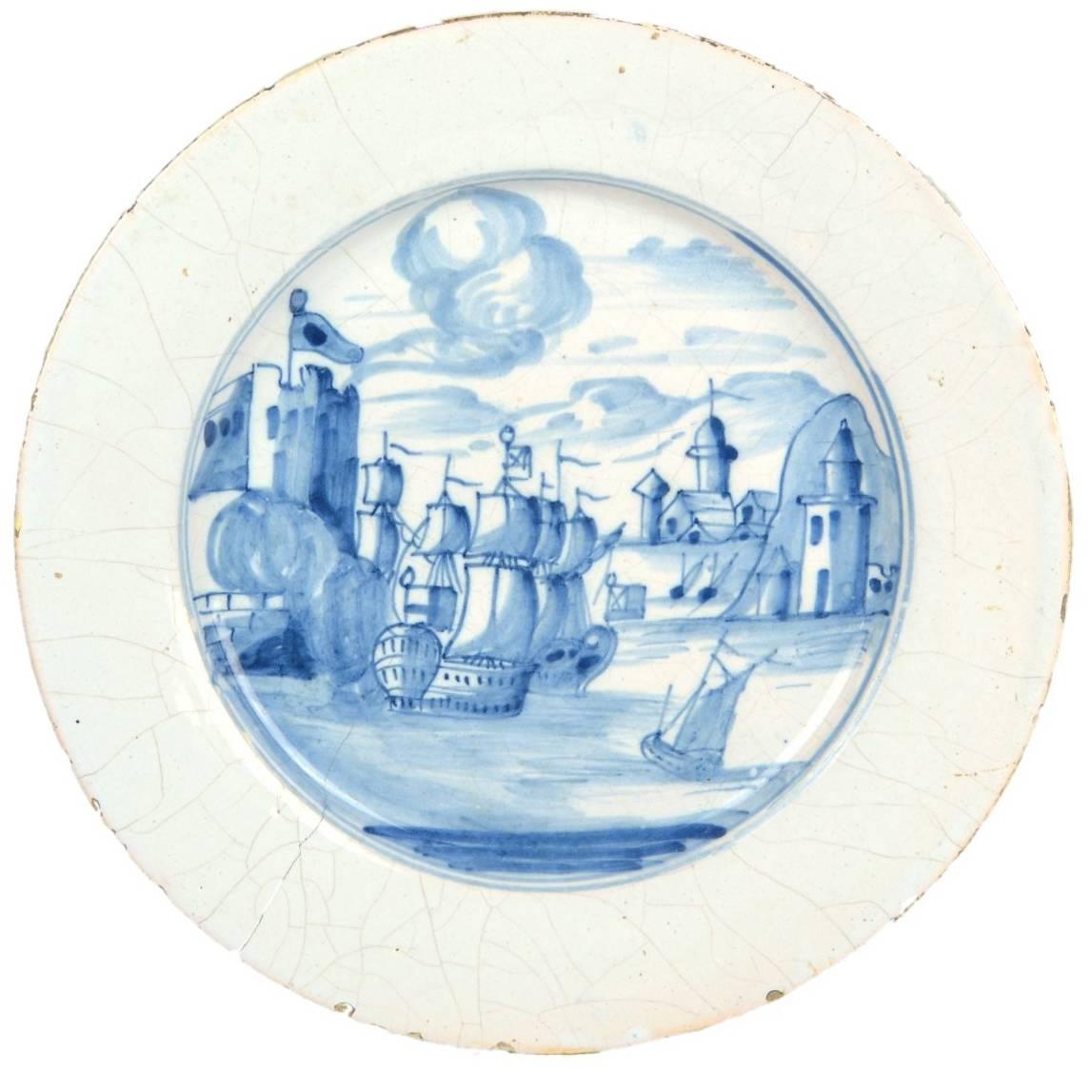 Delft Plate, "The Taking of Porto Bello"