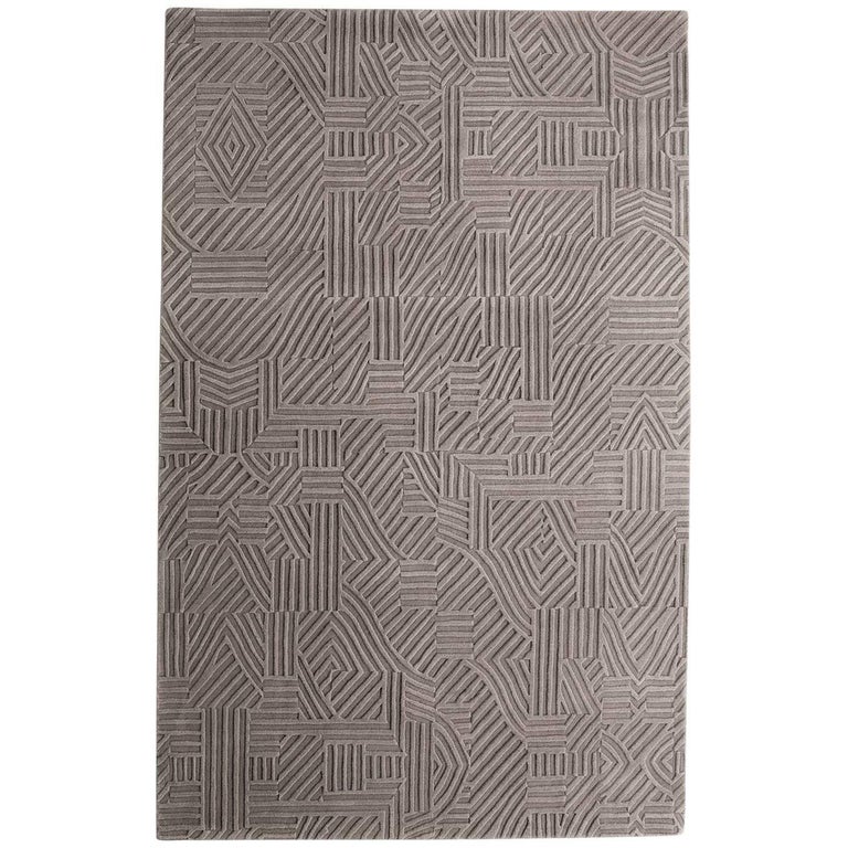 Milton Glaser African-pattern hand-tufted wool area rug, 2017, offered by Nanimarquina