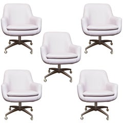 Retro Mid-Century Modern Pod Swivel Chairs, Set of Five