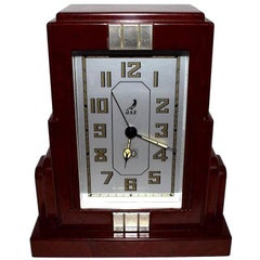 Vintage Art Deco Bakelite Skyscraper Clock by Jaz