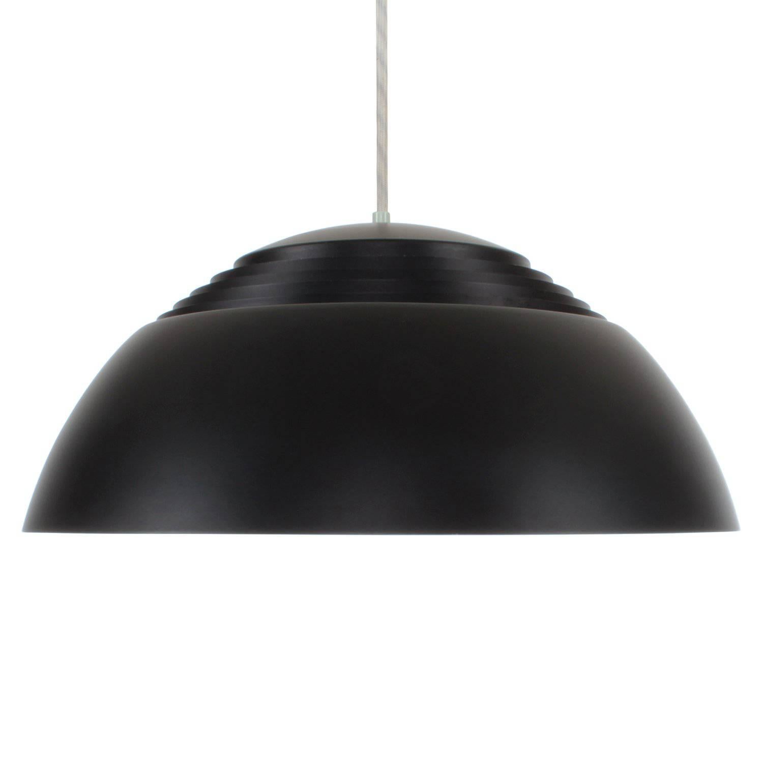 AJ Pendant, Black Hanging Lamp by Arne Jacobsen, 1957, Louis Poulsen For Sale