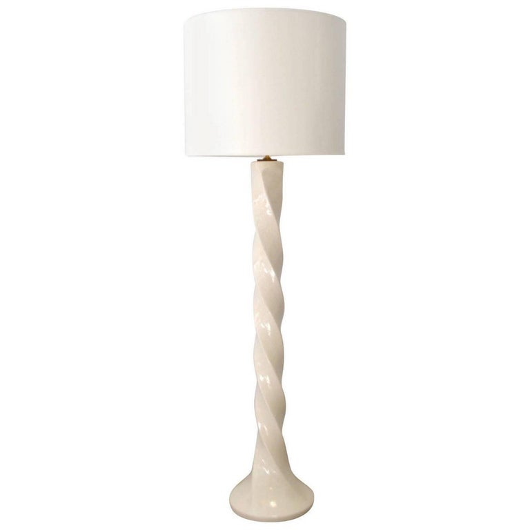 MidCentury Modern Ceramic Floor Lamp For Sale at 1stDibs