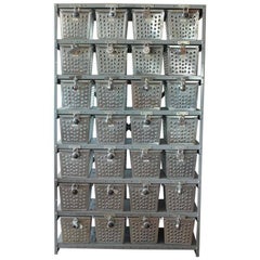 Locker Baskets - 3 For Sale on 1stDibs | vintage locker baskets, locker  basket unit, locker room baskets | Einzelsessel